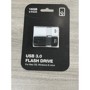 New Gigastone 16 GB 2 Pack USB 3.0 Drive Flash Drive H13
